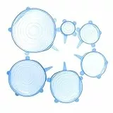 TEMPO DI SALDI Coperchio In Silicone Estensibile 6 Pezzi Pellicola Avvolgente Da 7 A 20 Cm