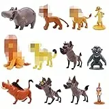 Nesloonp 12 Pezzi Lion Cake Topper Figure, Lion Mini Figure, Decorazioni per Torta, Figura Doll Decoration, Decorazioni Torta, per Matrimonio, Festa di Compleanno e Baby Shower