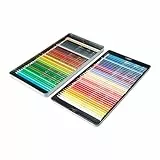 Amazon Basics - Matite colorate in confezione di latta da 72 pezzi, colori assortiti