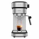 Cecotec Cafetera Express Cafelizzia 790 Steel Duo. 1350 W, espresso e cappuccinos, termoblocco, 20 bar, caffè automatico 1-2, vaporizzatore orientabile, accessorio per filtro capsule