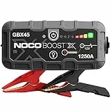 NOCO Boost X GBX45, Booster di Avviamento Auto UltraSafe da 1250A, Avviatore di Emergenza 12V, Caricatore Portatile, Cavi di Avviamento Batteria per Motori a Benzina da 6,5L e diesel da 4,0L