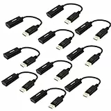 BENFEI Adattatore Displayport a HDMI, 10 Confezioni Dp (Display Port) Convertitore maschio a Hdmi femmina con audio per Lenovo, Dell, HP, Asus e altri marchi (Dp a Hdmi)