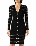 Pinko Sangria Abito Costa Irregolare Vestito da Cocktail, Z99_Nero Limousine, S Donna