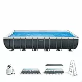 Intex 26364NP, Piscina con cornice rettangolare Ultra XTR, Multicolore, 732x366x132cm