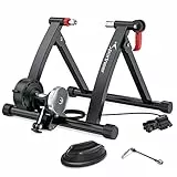 Rullo Bici, Sportneer Rullo per Allenamento, Ruote Bici Rulli Bici Magnetico 6 Impostazioni di Resisitenza in Acciaio per Bicicletta con Ruota di riduzione del Rumore per Esercizio al Chiuso