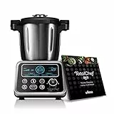 Ufesa Totalchef RK5 - Robot da cucina con diversi programmi di cottura, 1700 W di potenza, display LCD, caraffa con capacità di 3,5 l, ricettario e bilancia integrata