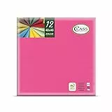 Class CE40-017-PEFC Airlaid Tovagliolo, Carta, Fucsia, 40x40x0.48 cm, 12 unità