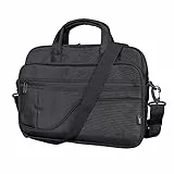 Trust Sydney Eco Borsa per Laptop fino a 17,3 ', da Plastica Riciclata, Tracolla e Tasche per Accessori, Custodia da Trasporto Sostenibile per Viaggi, Affari, Ufficio, Scuola - Nero