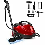 Pulitore a Vapore Vaporetto 2000W, 1,5L Vaporella Pulitore Vapore Casa，Lavapavimenti a Vapore, con 17 Accessori per la Pulizia dei Pavimenti Tappeti Pareti Materassi