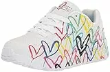 Skechers 314064L WMLT, Scarpe da Ginnastica, White Synthetic/Multi Trim, 36 EU
