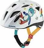 ALPINA XIMO, Casco da Bicicletta Unisex Bambino, White Bear Gloss, 47-51 cm