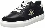 Calvin Klein Jeans Sneakers con Suola Preformata Uomo Casual Fluo Contrast Scarpe, Nero (Black/Ancient White), 42 EU