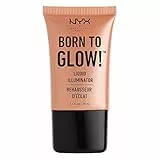 NYX Professional Makeup Illuminante Liquido Born to Glow, Formula liquida Shimmer, Base per Fondotinta, Tonalità: Gleam