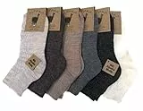 Lucchetti Socks Milano 6 PAIA calze CORTE in misto lana e ALPACA caldissime MADE IN ITALY (Tg.unica 35-40, SET LINKS)
