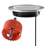 Caricabatterie wireless con sega a tazza in acciaio, Neviditelná Bezdrátová Nabíječka Telefonu, Skrytá Pod Stolem, caricatore da tavolo senza fili per iPhone Samsung Galaxy serie (argento)