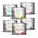 MjAMjAM - Cibo umido premium per gatti - Pacchetto misto 6 per il tuo gatto, confezione da 6 (6 x 200 g), senza cereali con carne extra