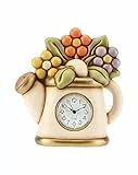 THUN Orologio da Tavolo Annaffiatoio E Fiori, 24x15,5x24,8 cm