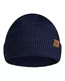 DANISH ENDURANCE Cappello Lana Merino, Berretto Beanie in Maglia Termica, da Uomo e Donna, Blu, One Size