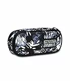 Seven Bustina Round Plus Seven Ischoolpack, Nero, Scomparto a ttrezzato Porta Penne