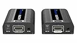 PremiumCord 4K HDMI 2.0 Extender Fino a 60 m Via Cavo Patch Cat6/Cat6a/Cat7, HDMI 2.0, alloggiamento in Metallo, Compatibile con 4K 2160p 60Hz UHD, Full HD 1080p, 3D, Dolby True HD