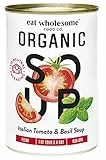 Eat Wholesome Organic Tomato & Basil Soup 400 g (Pack of 12)