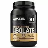 Optimum Nutrition ON Gold Standard 100% Proteine Whey Pure Isolate, BCAA e Glutammina Naturali, Pre e Post Allenamento, Gusto Cioccolato, 31 Dosi, 930 g