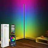 TRUMPETS Lampada da Terra LED 165cm RGB Piantana Lampada Dimmerabile con Telecomando e APP, 16 Milioni Colori, Musica Sincronizzazione e Timer e DIY Modalità per Soggiorno Camera Letto Sala Giochi