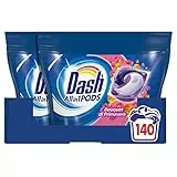Dash Pods Detersivo Lavatrice In Capsule, 140 Lavaggi (2x70), Bouquet Di Primavera, Maxi Formato, Rimuove le Macchie, Brillantezza Per Tutti I Capi, Efficace Anche a Bassa Temperatura