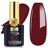 YTD Likomey Smalto Semipermanente per Unghie in gel,15ml Borgogna Chiaro UV LED Smalti Semipermanenti Professionale Manicure Gel