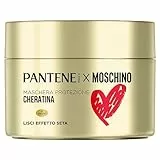 Pantene Pro-V Maschera Capelli Lisci Effetto Seta, Protezione Cheratina, Per Avere Capelli Lisci E Brillanti Fino A 72h Con 1 Sola Applicazione, 300ml