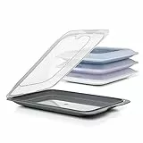 Tatay Set di 4 unità di Contenitori Alimentari per Salumi Fresh, Senza BPA, Riutilizzabile, Impilabile, Lavabile in Lavastoviglie e Adatto al Microonde, Pastello, Dimensione 17 x 3.2 x 25.2 cm