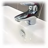 Fischer Tappo Troppo Pieno TTP K Cromato Coperchio Adatto per Foro su lavabi, lavandini e Bidet, per bagni e cucine, 551885