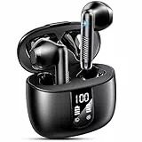 Auricolari Bluetooth 5.3 Wireless Stereo HiFi con ENC Mic, Cuffie Senza Fili in Ear, 40 ore di riproduzione, IP7 Impermeabile, Touch Control