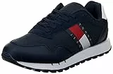 Tommy Jeans Retro Leather Tjm Runner, Scarpe da Ginnastica Uomo, Navy, 43 EU