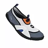 SEAC Hawaii, Scarpette Antiscivolo, Asciugatura Rapida, Scarpe per Il Mare, Spiaggia e Piscina Unisex-Adulto, Bianco/Grigio, 42