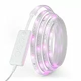 Nanoleaf Essentials Lightstrip Starter Kit, 2M LED Striscia RGBW Smart - Luci Led 16M Colori Thread & Bluetooth, Funziona con Google Home Apple, Sincronia Musica e Monitor, Decorazioni Casa e Gaming
