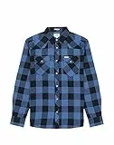 Wrangler LS Western Shirt Maglietta, Federale Blu, XXXL Uomo