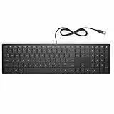 HP Pavilion 300, 4CE96AA#ABD, tastiera con cavo, nera, QWERTZ disposizione, immagini a scopo informativo