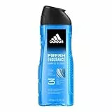 Adidas, Fresh Endurance Gel Doccia Bagnoschiuma 3 in 1 per Corpo, Capelli e Viso, Formula Vegana, 250ml