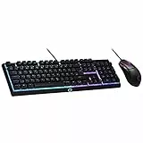 Cooler Master MS110 Tastiera E Mouse RGB Gaming Combo, Nero, QWERTZ - DE