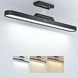 Lampada da Scrivania Senza Fili 2500mAh Luce LED Sottopensile LED Magnetica Controllo Touch Dimmerabile Luce Notturna Luce Scrivania Ricaricabile USB per Sottopensile, Cucina, Lettura, Lavorare