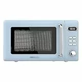 Cecotec Microonde digitale con griglia da 20 litri Proclean 5110 Retro Blue. 700 W in 5 livelli, timer fino a 60 minuti, 8 programmi e modalità sbrinamento, design vintage in blu
