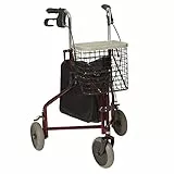 Deambulatore con Freno - Invacare Delta P429/2 - Rollator da Esterni e da Interni per Anziani - Deambulatore Rollator Comodo e Leggero