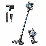 Eureka AK10 Pet Aspirapolvere Senza Fili Potente, 26KPa 450W Scopa Elettrica Ricaricabile Leggera con Batteria Duratura di 60 Minuti e Display LED, per una Pulizia Profonda dei Pavimenti