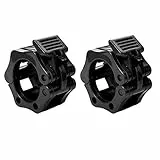 Reehut Morsetti per Bilanciere Olimpici Morsetto Sollevamento Pesi Bilanciere Collare blocca bilanciere per Allenamento Crossfit Palestra Fitness - 1 Coppia