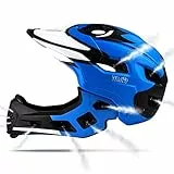 Velo Elements Casco da bicicletta per bambini, 2 in 1, con protezione per il mento rimovibile, 52 – 56 cm, casco protettivo per bicicletta per bambini, scooter, skater, casco per bambini