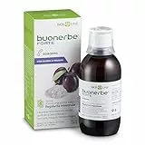 BIOS LINE Buonerbe Forte Sciroppo 180 ml, Integratore per Intestino Pigro, Gusto Fruttato