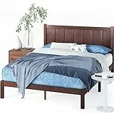 ZINUS Adrian 31 cm Letto in legno con testiera | Base in legno massello | Per adulti, bambini e adolescenti | Supporto per doghe in legno | Facile da montare | 80 X 190 cm | Stile rustico