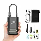 EVARYOO 6000mAh Mini Compressore Aria Portatile Auto, 150PSI Gonfiatore Bici Elettrico con Schermo LCD Digitale e Torcia LED, Pompa Elettrica per Bicicletta, Auto, Moto, Monopattino, Palloni