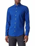 Seidensticker Camicia a Maniche Lunghe Slim Fit, Blu, 42 Uomo